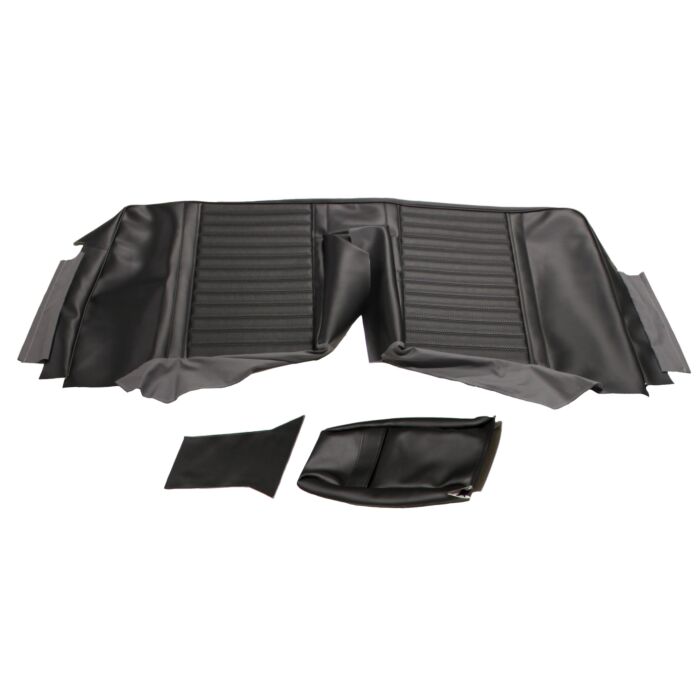 Volvo Tapicería Amazon Funda de asiento trasero de 2 puertas con respaldo negro 1965-1968 417 428-584 con reposabrazos se puede pedir junto con 691472 Volvo repuesto no 691473