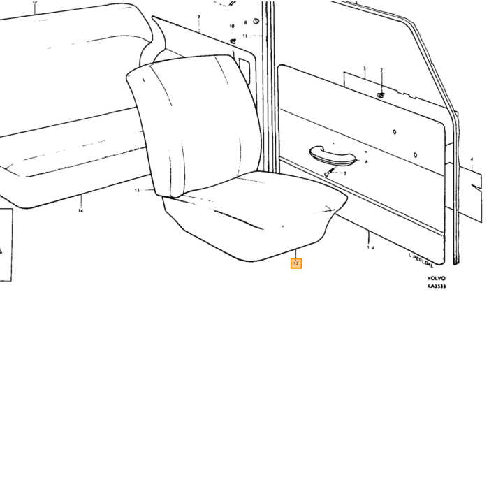 Volvo tapizado PV544 cobertor asiento rojo parte inferior 1964-1965 52-510 para Volvo Volvo repuesto no 691530