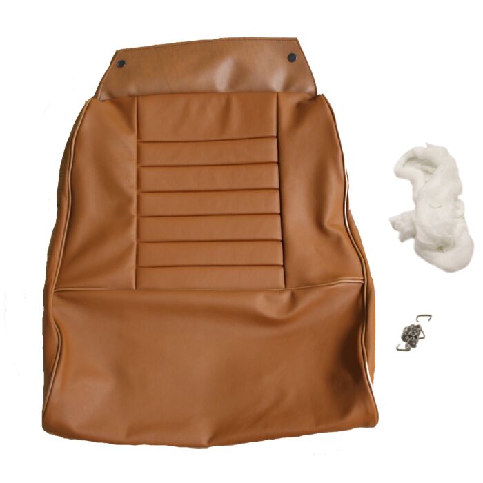 Volvo Upholstery P1800 seatcover original leather brown SET Upper+lower part For Volvo repuesto no 692171
