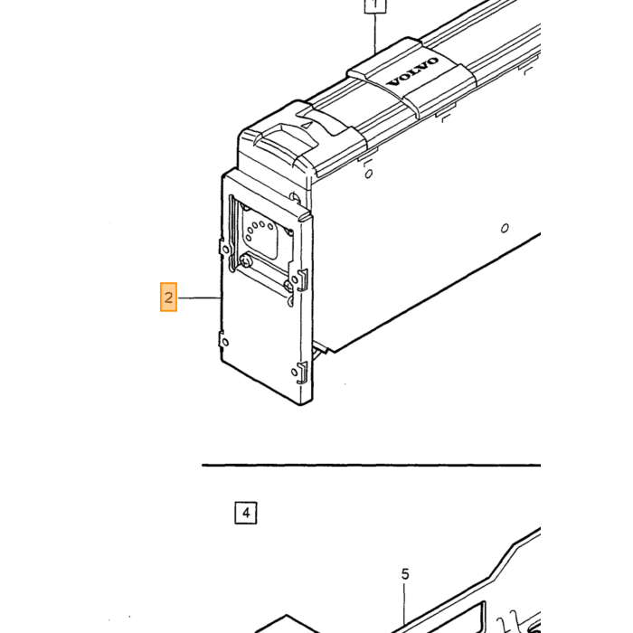Volvo goma antena montaje C70 1998-2004 Volvo repuesto no 8611001