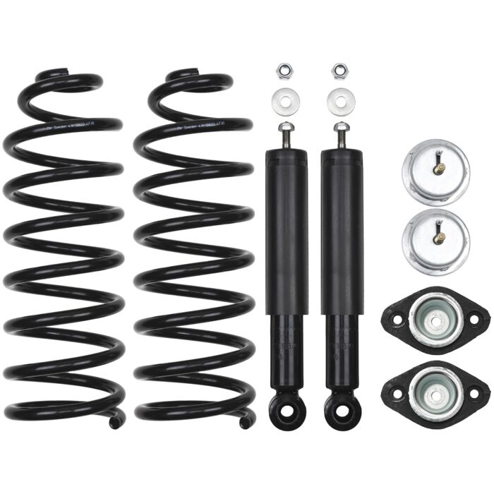 Conjunto de reconversión de amortiguadores con resorte de alambre 850 V70 station estate Nivomat a conjunto de reconversión estándar con amortiguadores de gas para Volvo.