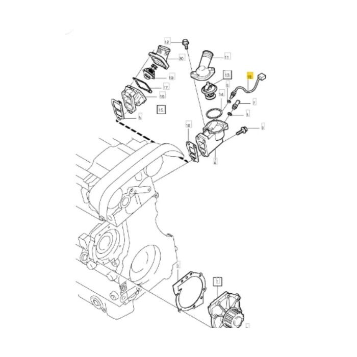 Volvo Interruptor térmico multifunción V40 S40 V70 C70 S60 S80 Xc70 sensor de temperatura Volvo repuesto no 9125463_B