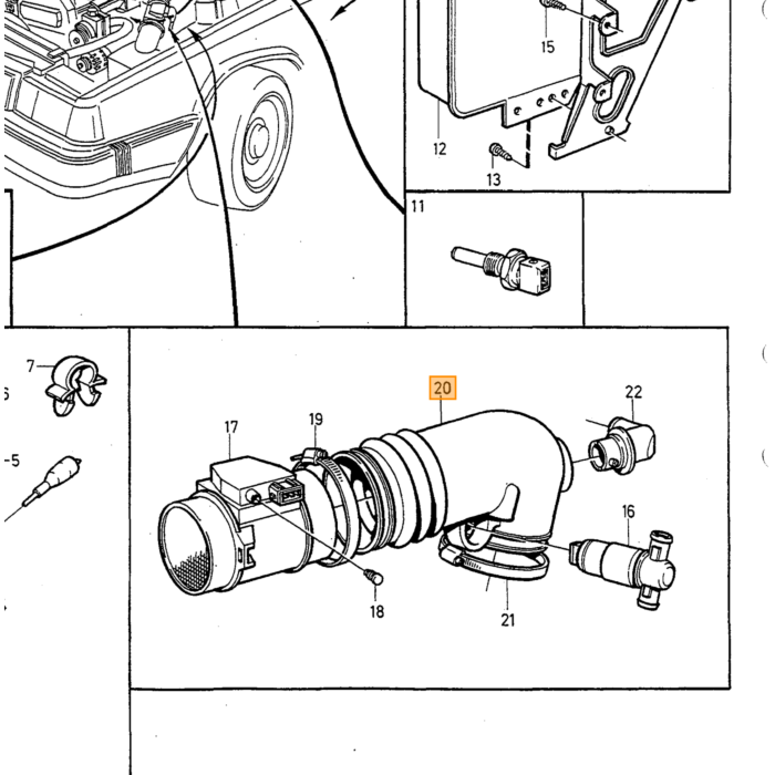 Medidor de Masa de Aire Volvo, Pieza Volvo nr 9141157