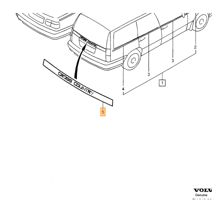 Producto Volvo Emblema Volvo, número de pieza 9157134