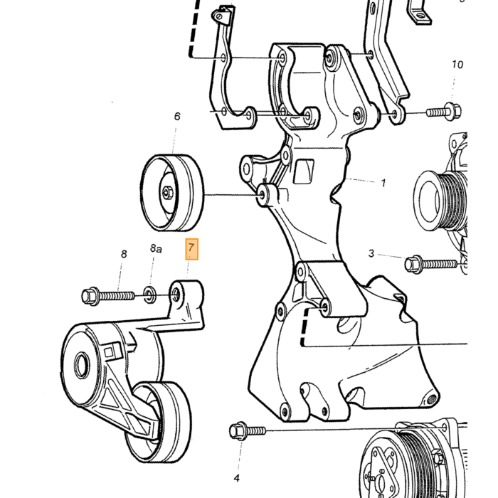 Volvo Tensor de correa aire acondicionado V70 classic V70n 850 S80 S70 D5252 TDI Volvo repuesto no 9179314