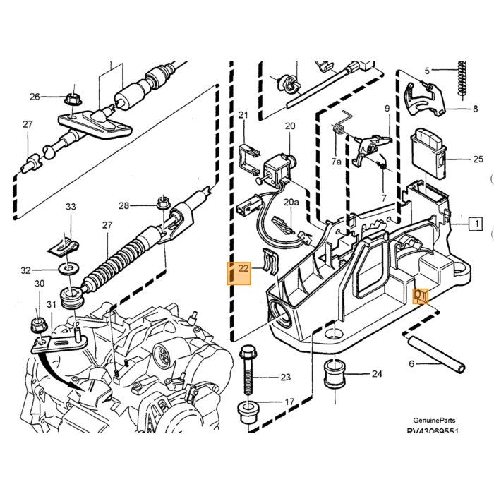 Producto Volvo, taqué de válvula Volvo, número de pieza 9181377 para Volvo