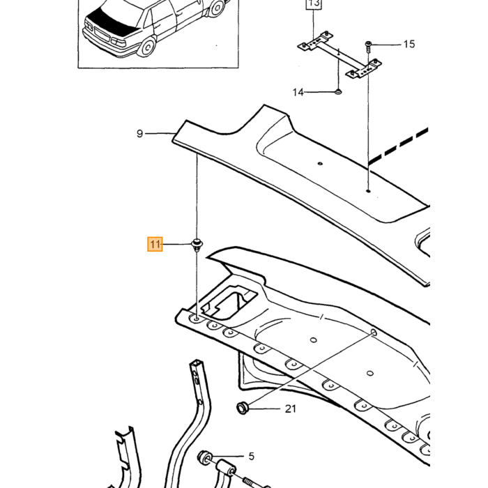 Volvo Embellecedor abrazadera 740+760+960+S70+V70+XC70 +S80 puerta 1997-2000(blanco) V70 S70 S60 S80 V50 Xc70 Volvo repuesto no 9182897