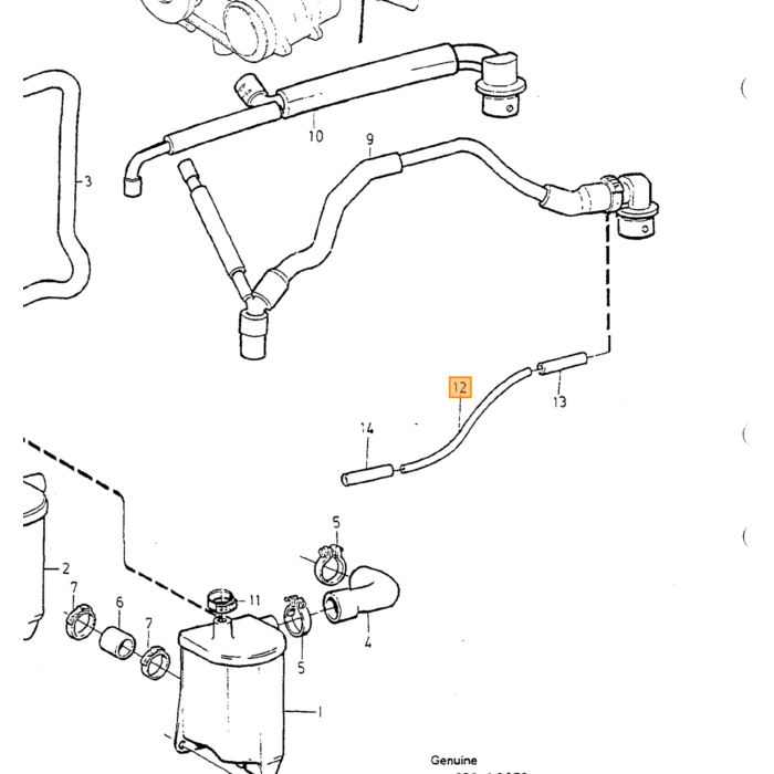 Manguera de aire fresco Volvo, pieza Volvo nr 9183897
