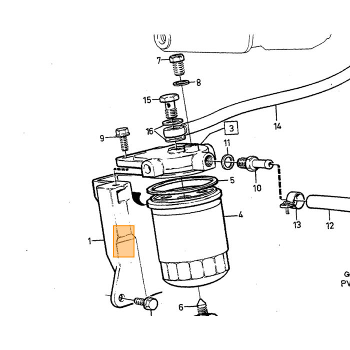 Tubo de combustible Volvo, pieza Volvo número 9189120