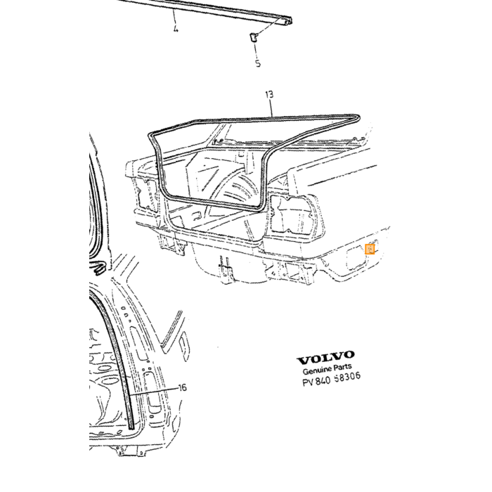Emblema Volvo, pieza Volvo número 9190102 para Volvo