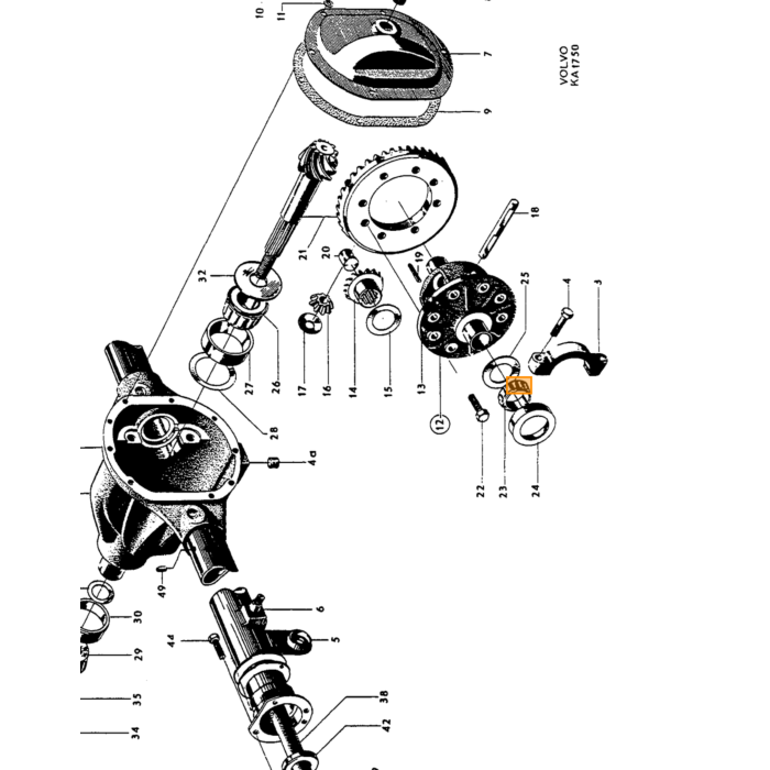 Producto Volvo, espárrago Volvo, número de pieza 924307 para Volvo.