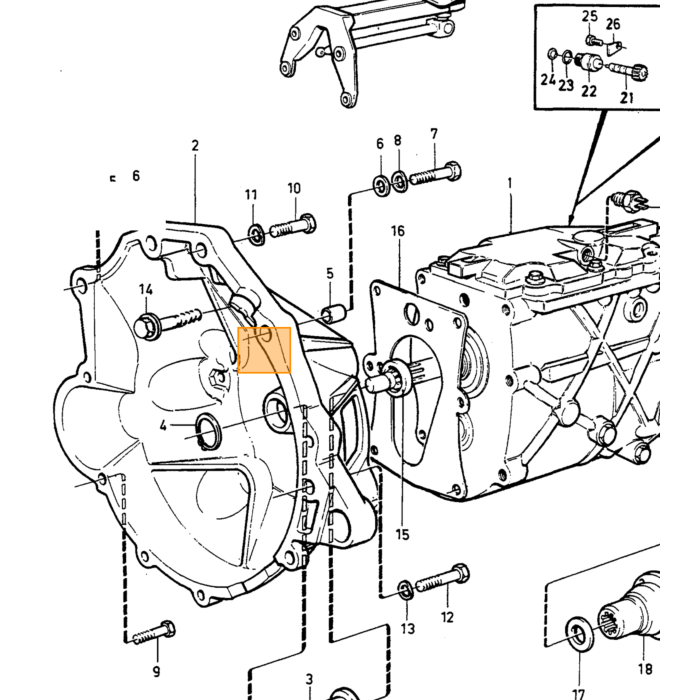 Volvo Revet 3/8 (986482) cinturón pv debajo del número de pieza de Volvo 940097