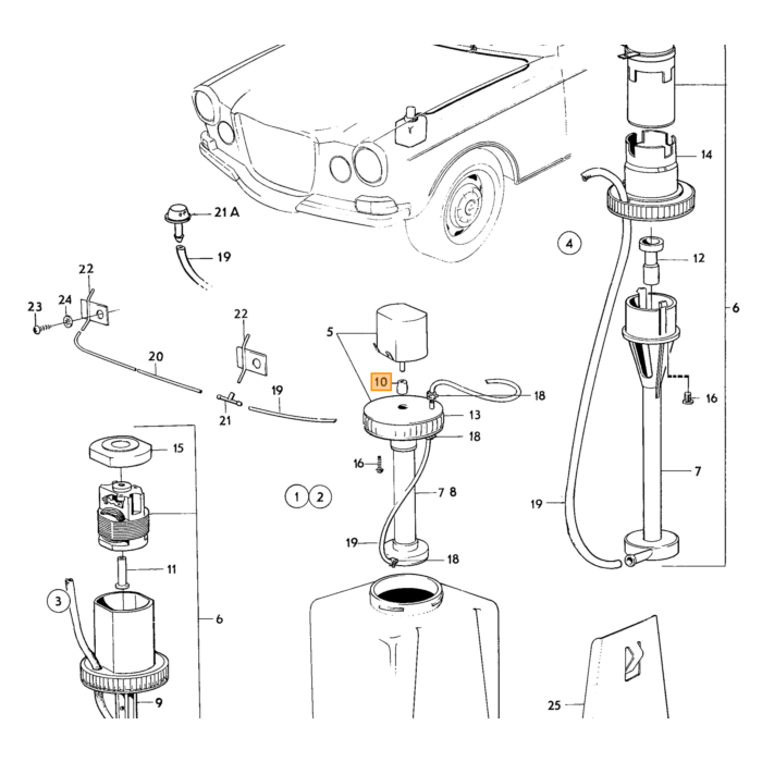 Volvo Tornillo soporte asiento trasero parker cross head Amazon kombi 220 para 669618+669619 acero inoxidable Volvo repuesto no 940105
