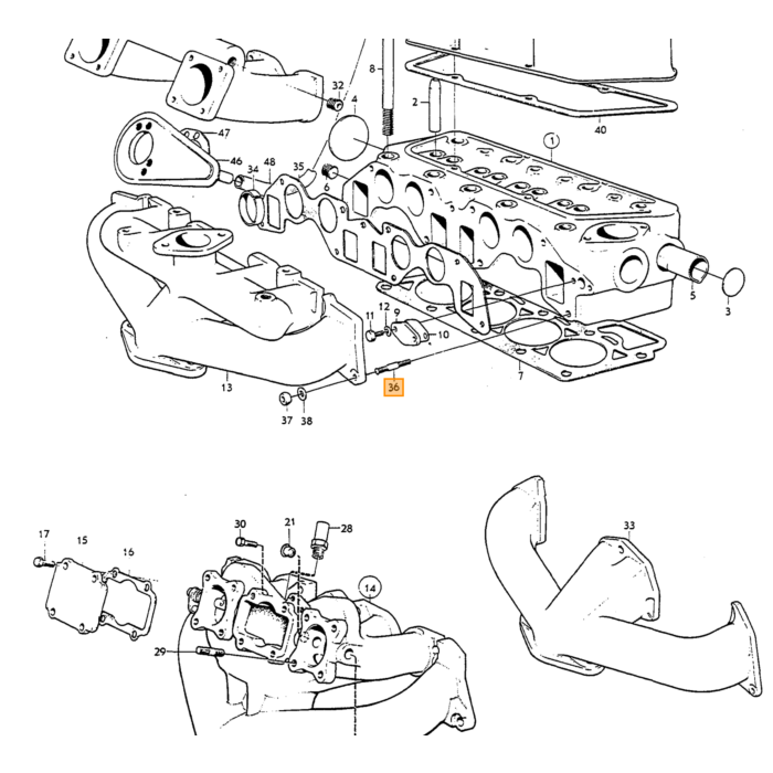 Volvo Perno UNC 7/16 14x38mm largo incluyendo carcasa embrague/motor B16 B18 B20 Volvo repuesto no 940160