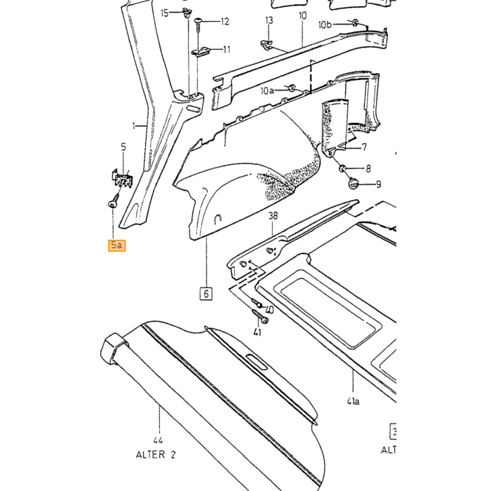 Volvo Funda para asiento trasero con guía de cinturón 850 gris Volvo repuesto no 9410400
