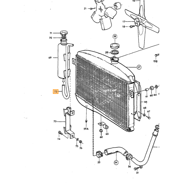 Volvo Manguito radiador a vaso expansión 87 5mm Amazon+P1800+140+164+240+260+740+940+960+V90+S90 981376 Volvo repuesto no 942700