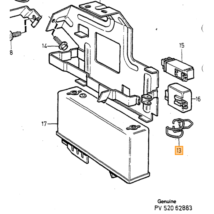 Producto Volvo: Tuerca Hexagonal, número de pieza Volvo 942914