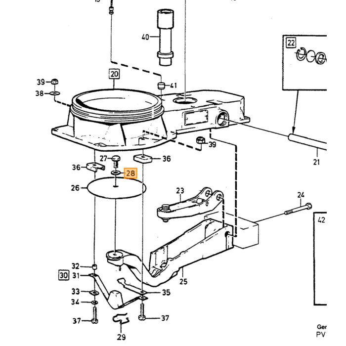 Producto Volvo, tornillo Volvo, número de pieza 943781