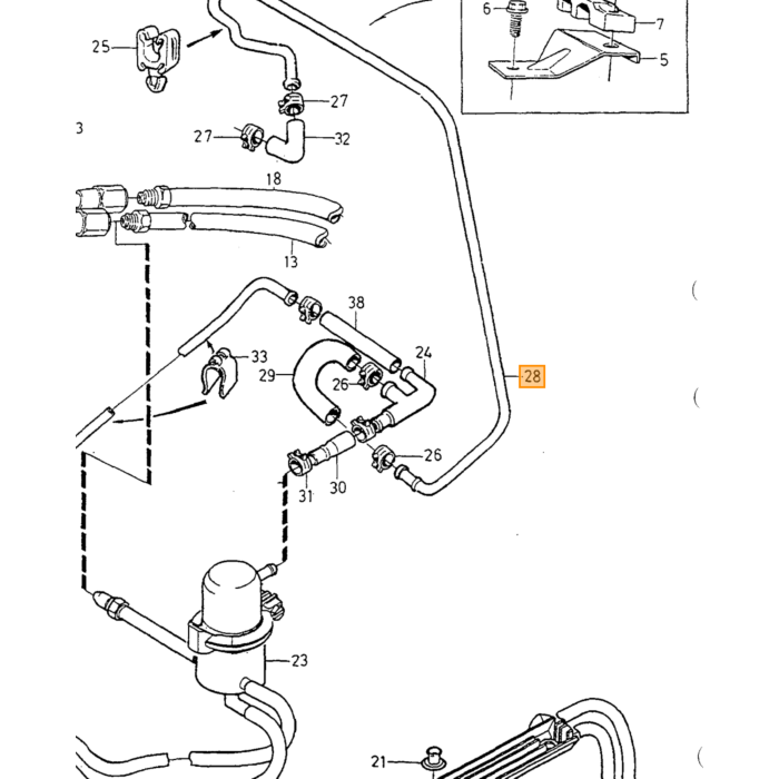 Tubo de Combustible Volvo Cpl, Pieza Volvo nr 9445592