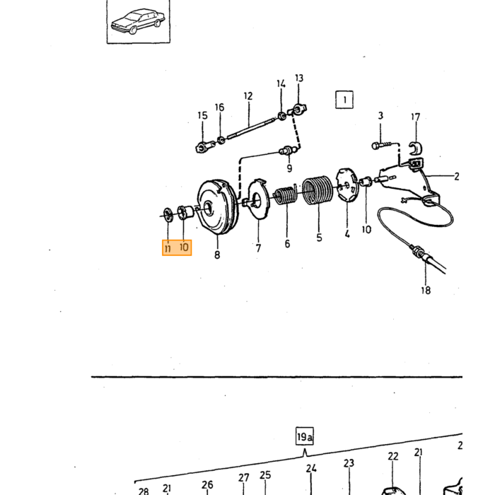 Soporte de cabeza de bola de barra de gas Volvo 120 130 220 200 300 700 900 P1800 P1800ES PV Volvo, número de pieza Volvo 946704.