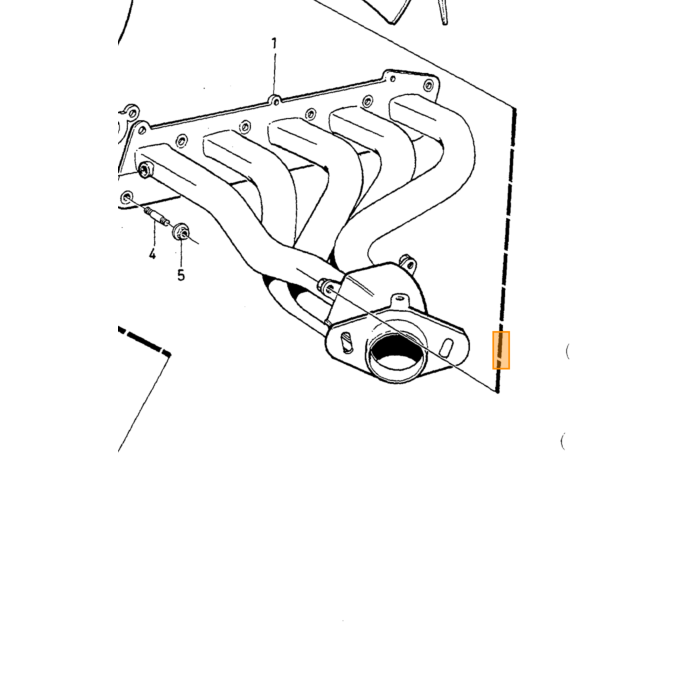 Volvo Manguera aire tubo 240+260+700+940+850 c/u filtro aire escape aluminio b21 b23 B230 B19 B20 52x1300 (precalentamiento) 9438274 Volvo repuesto no 946841