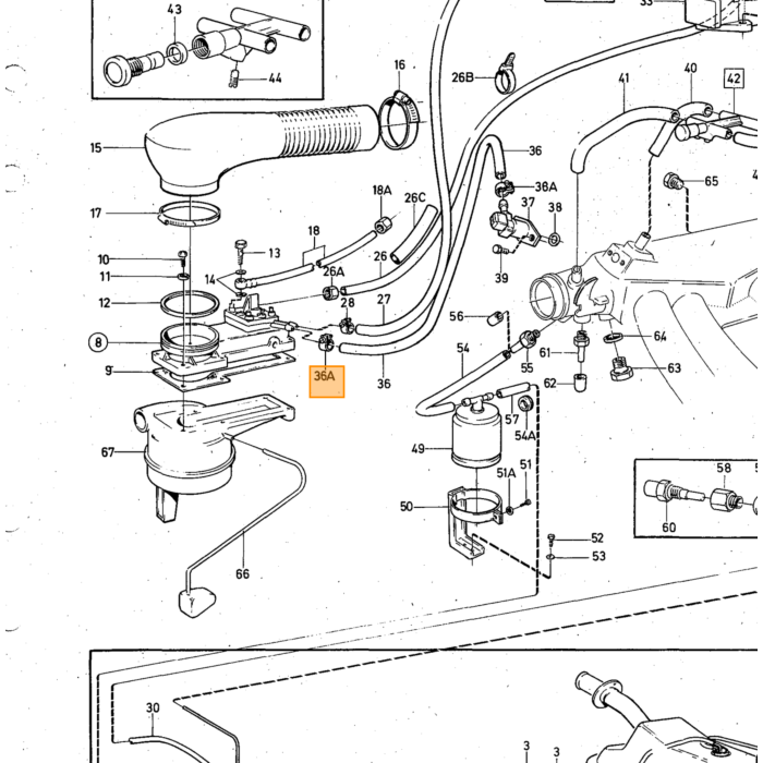 Volvo Anillo de goma inyector superior B20+B19E+B19ET+B21E+B21ET+B21F+B21FT+B23E+B230E+B200E (grueso) K-Jetronic 960 740 780 S90 760 940 260 240 V90 Volvo repuesto no 947113