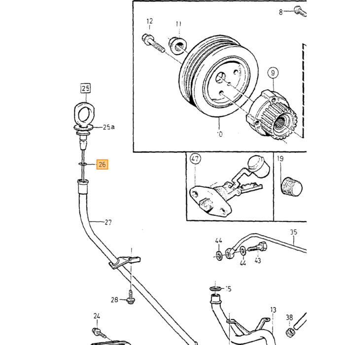 Volvo Varilla nivel de aceite del anillo goma B19 B21 + B23 + B230 + B200 goma e aire ajuste implementación de carburador tornillo 240 + 740 Volvo repuesto no 947114