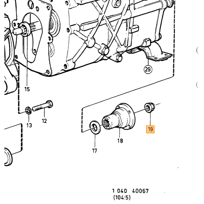 Tuerca de brida Volvo 140 240 260 262 740 760 780 940 960, número de pieza de Volvo 947855