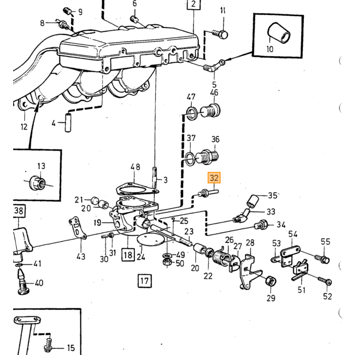 Producto Volvo, pieza de Volvo número 948040, nippel para Volvo
