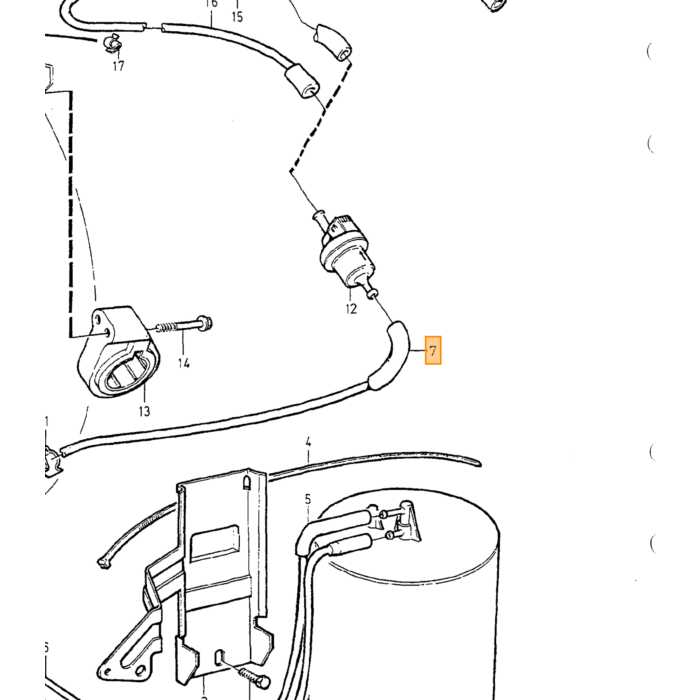 Manguera de gasolina Volvo de 4mm por metro para 240 260 740 760 780 850 940 960 C70 (-05) S40 (96-04) S60 (-09) S70 S80 (-06) S90 (-98) V40 (96-04) V70 (-00) V70 (00-08) V90 (-98) XC70 (-00) Número de pieza de Volvo 949120