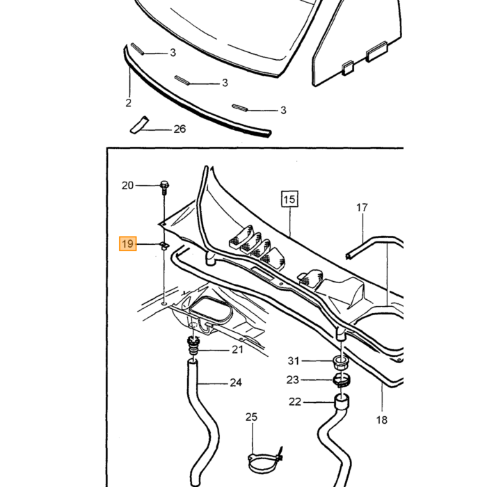 Volvo Tuerca plastico 4.8mm Volvo varios modelos 2000+ Volvo repuesto no 949125