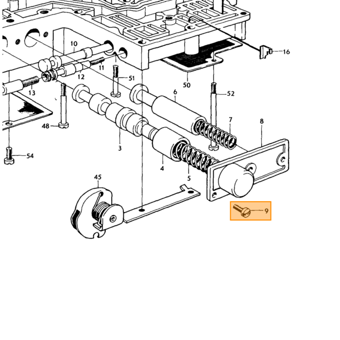 Producto Volvo, tornillo Volvo, número de pieza 950022