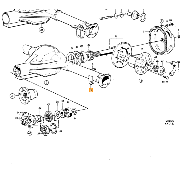 Conjunto de tuercas Volvo para eje trasero 140 145 1/2UNC nylock para 955570 brazo de soporte inferior, amortiguador inferior y barra Panhard, número de pieza Volvo 950356set.