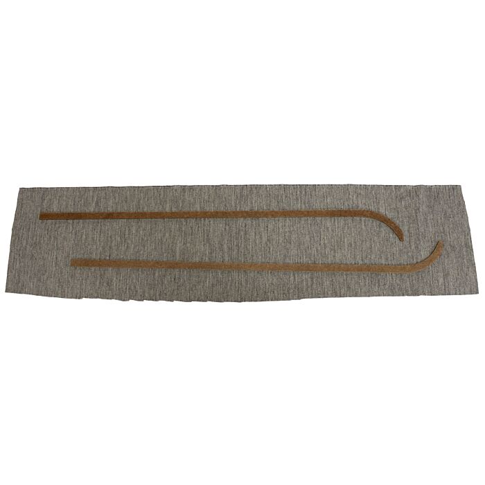 Bekleding PV444 B stijl links grijs/rood type AS-HS 1951-1955 SET = incl 95041 rechts