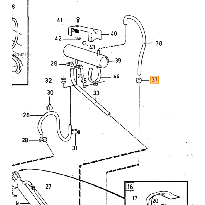 Producto Volvo, pieza Volvo número 952624
