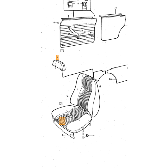 Volvo Abrazadera para moldura de puerta PV544+Duett+Amazon+P1800 Volvo repuesto no 95290
