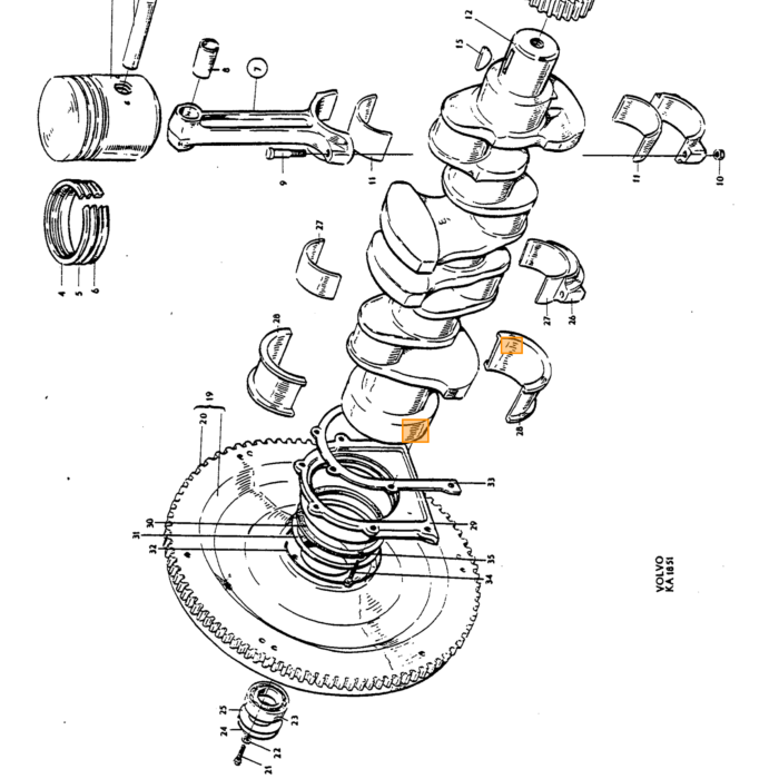 Tapa del enchufe del motor Volvo P1800 140 240 260 760 inyección 2.0 2.7 2.8, número de pieza Volvo 955083