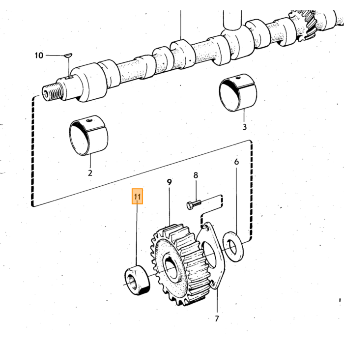 Tornillo hexagonal de ruptura para columna de dirección Volvo, número de pieza Volvo 955513