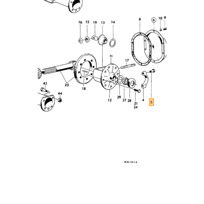 Volvo UNC  7/16  57mm Volvo repuesto no 955551