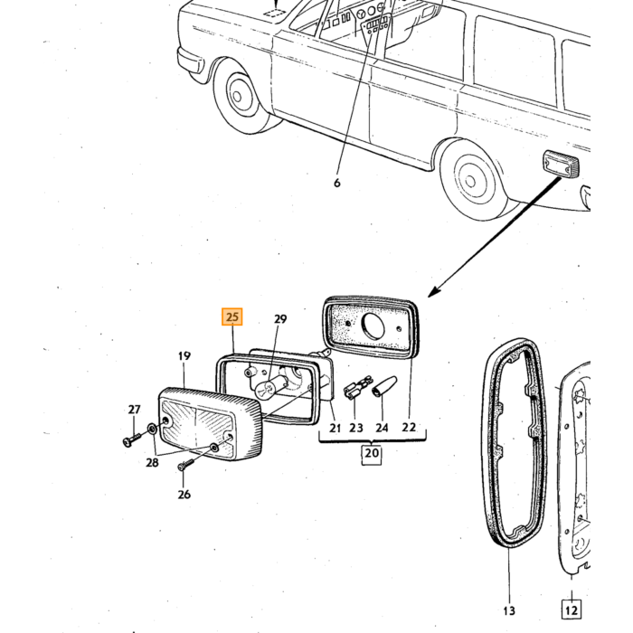 Volvo Tuerca UNC 3/8 ao barra estabilizadora 140. amazon duett Volvo repuesto no 955827