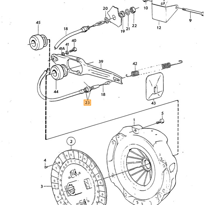 Tuerca Volvo UNF 9/16-18 1/2 pulgada 13mm 264 B27 dirección asistida, número de pieza Volvo 955859.