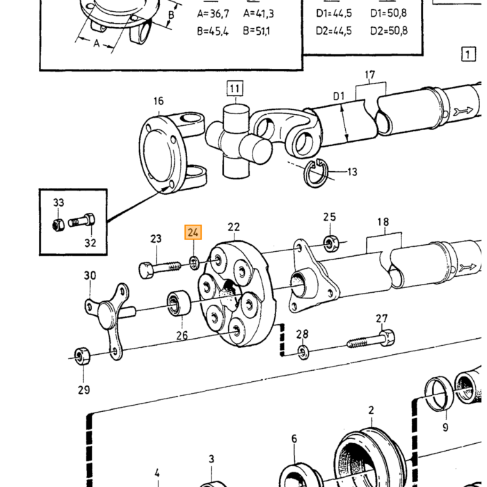 Volvo Revet m12 1/2 pulgada Volvo repuesto no 955897