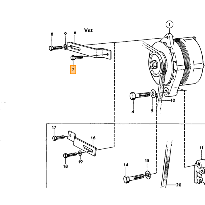 Volvo Anillo interior de faro delantero con tornillo Parker ea Volvo repuesto no 956060