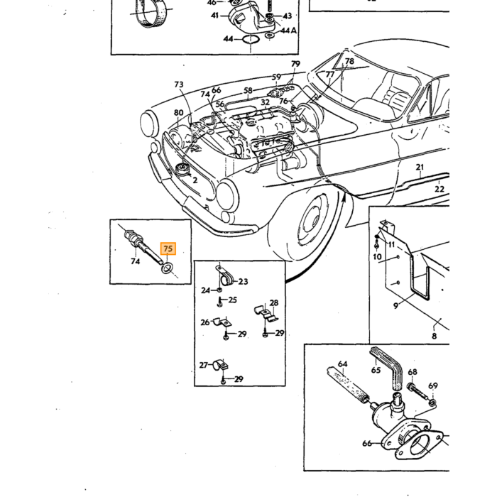 Volvo Anillo carburador Zenith 34VN +36VN 120297 Volvo repuesto no 957173