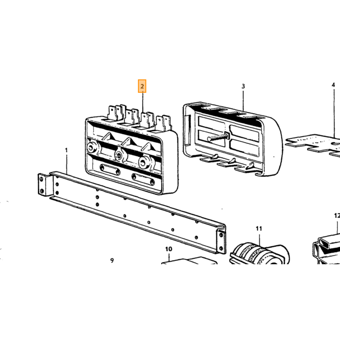 Terminal de cable Volvo, pieza Volvo nr 958200