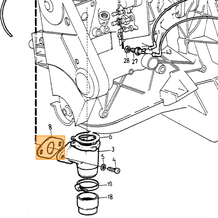 Volvo perno volante 200/700/850/900/S70/V70 Volvo repuesto no 959219