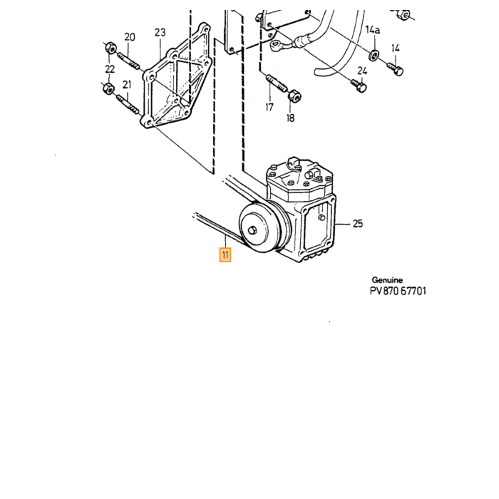 Producto Volvo: Tuerca Hexagonal, número de pieza Volvo 963917