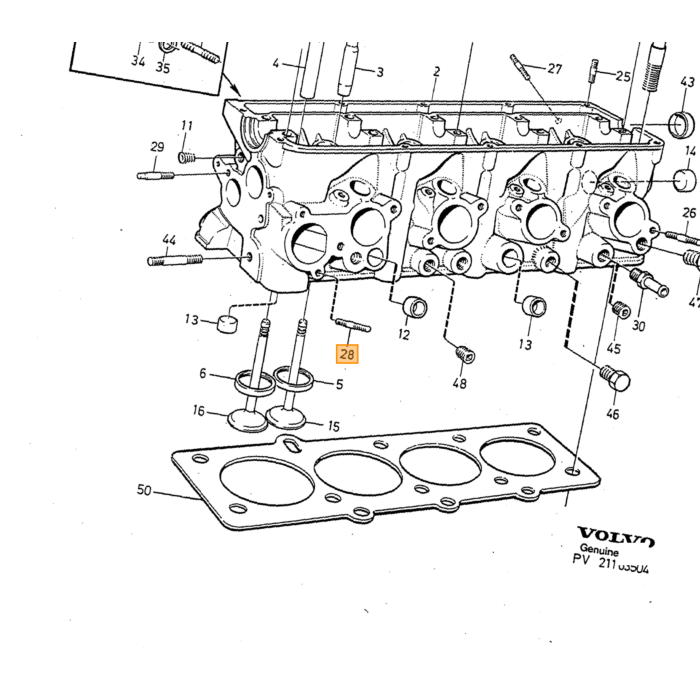 Volvo Juego de varillas (completo) para horquilla de aluminio Volvo 740 - 760 - 780 - 940 - 960 Volvo repuesto no 971098