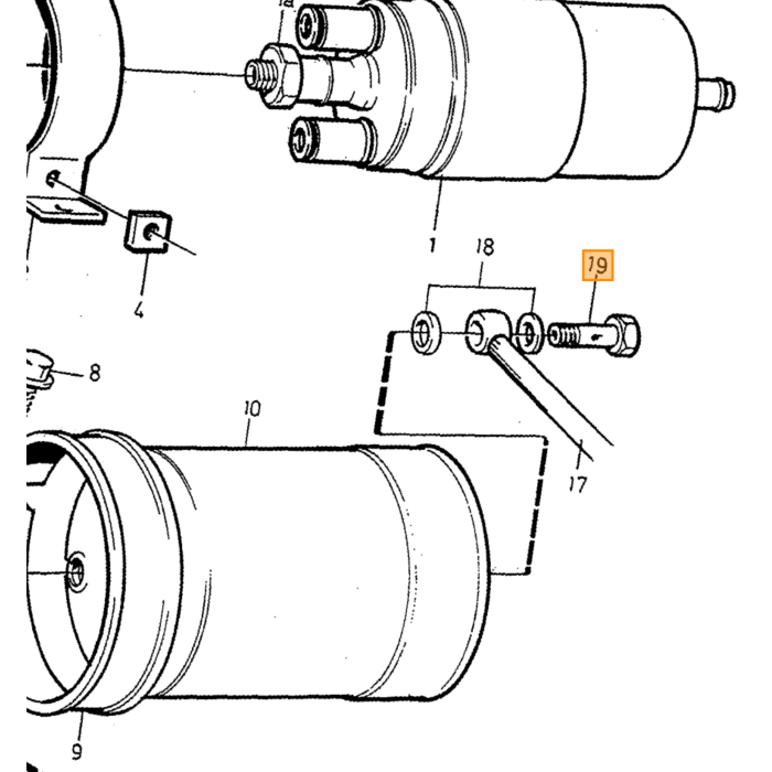 Volvo Tornillo hueco múltiples posiciones Volvo 200 - 700 - 900 - 850 - V70 - S70 - C70 - XC70 - S60 - S80 - XC90 - XC60 - V60 - S40 - V40 Volvo repuesto no 973950