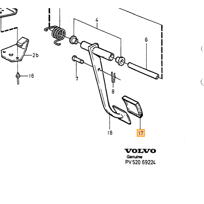 Volvo Tapón de goma 13 mm Volvo repuesto no 974683